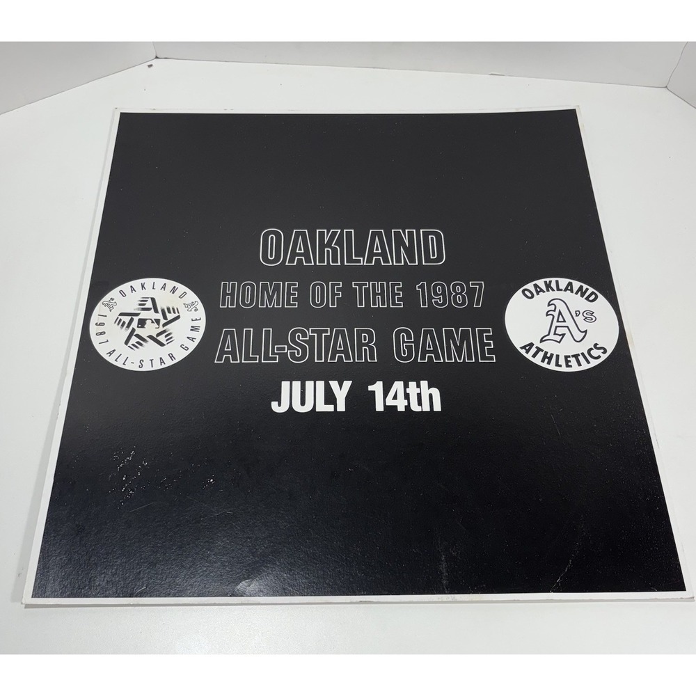 Oakland A's Poster 22"x21" Home Of The 1987 All Star Game